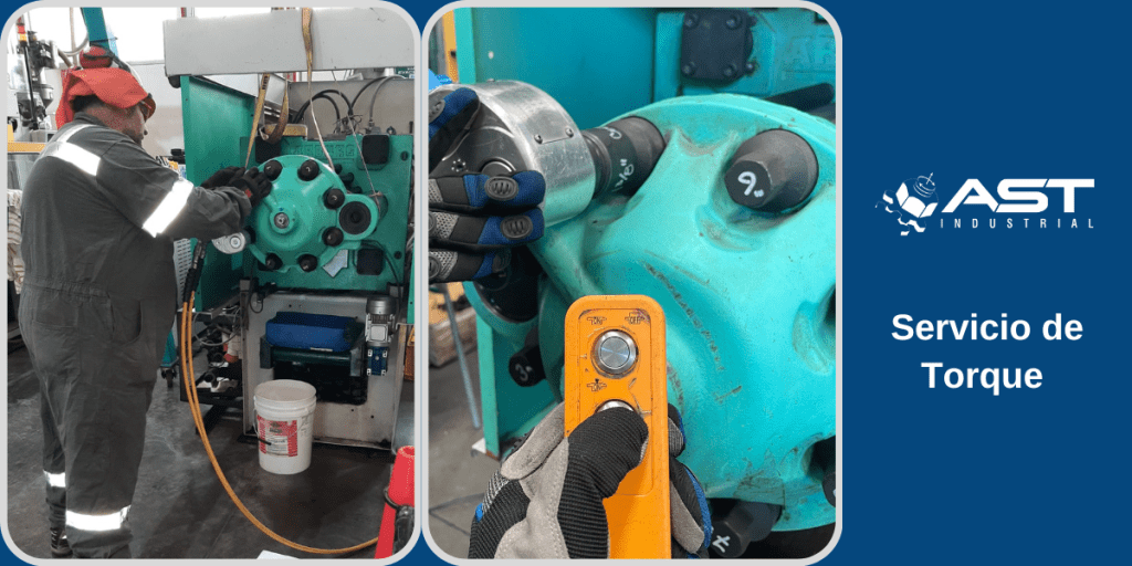 Servicio de Torque para mantenimiento en maquina de inyección de plásticos Arburg 420